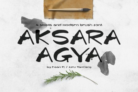 Aksara Agya: A Bold Display Font for Modern Branding
