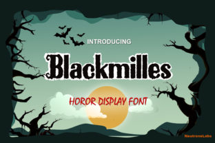 Blackmilles Display Font for Spooky Marketing Campaigns