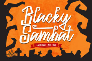 Blacky Sambat: The Spooky Display Font for Your Brand