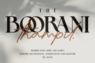 Branding with The Boorani Thampil Duo Typeface