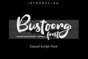 Bustoorg: A Bold Display Font for Handmade Brands