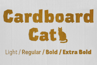Cardboard: An Edgy Display Font for Creative Web Layouts