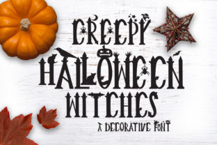 Creepy Halloween Witches: The Ultimate Spooky Display Font for Makers