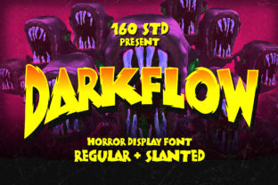 Darkflow: A Spooky Display Font for Horror Editorial Design