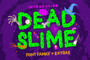 Dead Slime: A Spooky Display Font for Halloween Campaigns