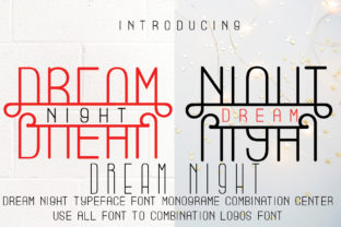 Dream Nigt: A Light Display Font for Handmade Brands