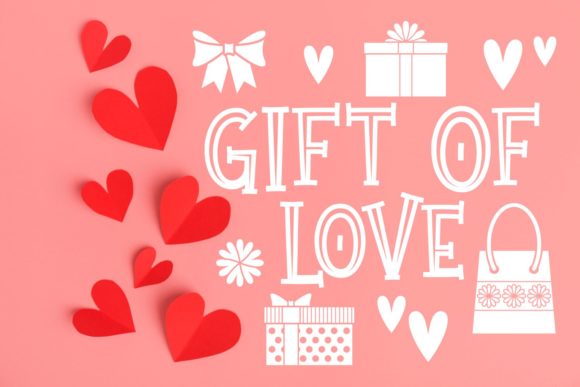 Gift of Love Font: Romantic Display for Branding