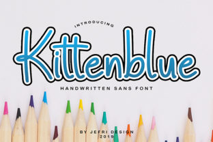 Kittenblue: A Playful Display Font for Editorial Design