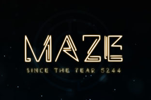 Maze Display Font for Futuristic Brand Identity
