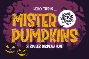 Mister Pumpkins: A Cheerful Display Font for Festive Design