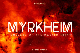 Myrkheim: The Futuristic Display Font for Bold Campaigns