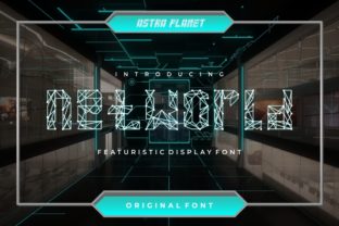 Net World: A Bold Futuristic Typeface for Makers