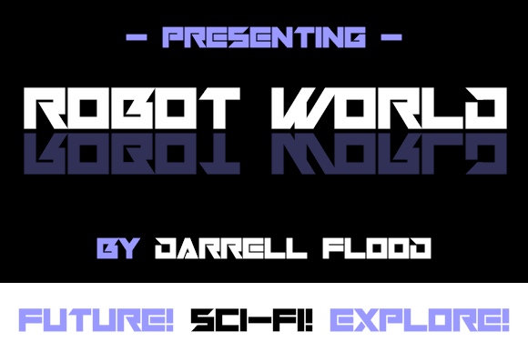 Robot World Font Review for Sci-Fi Crafts and Labels