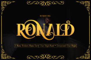 Ronald Family: The Luxurious Display Font for Premium Brands