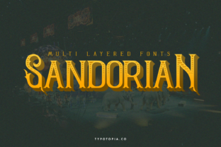 Sandorian: The Bold Display Font for Viral Campaigns