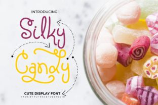 Silky Candy: A Bold Handwritten Display Font for Web Design