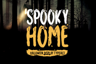Spooky Home Font: A Playful Typeface for Halloween Brands