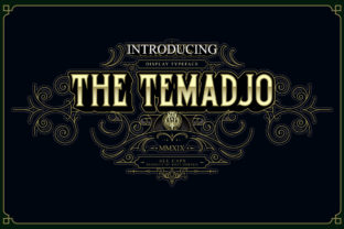 Temadjo: A Timeless Display Font for Modern Web Design