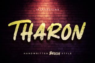 Tharon: A Bold Brush Display Font for Impactful Campaigns