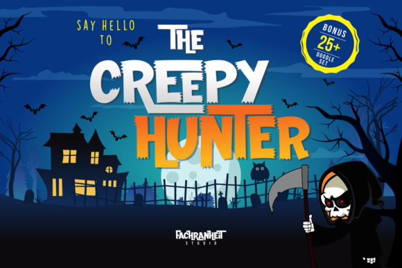 The Creepy Hunter: A Cheerful Display Font for Editorial Design